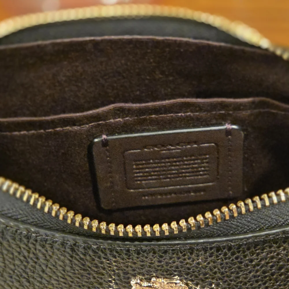 Coach Teri Black Leather Shoulder Bag - Picture 12 of 13